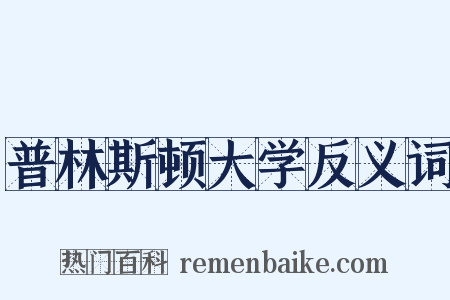 普林斯顿大学反义词是什么意思的图片